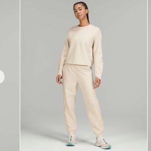 Matching Set! EUC Lululemon Braided Detail White Opal Matching Set!